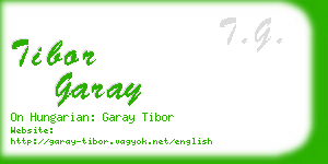 tibor garay business card